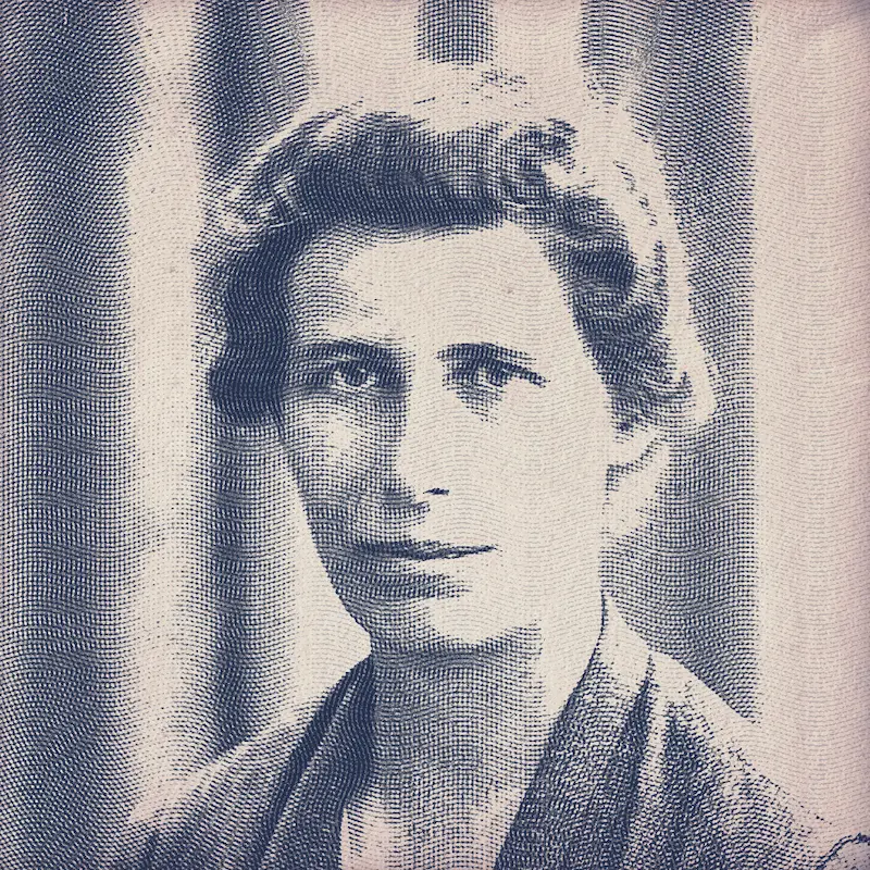 Seismolog Inge Lehmann (1888-1993) på pengesedlen