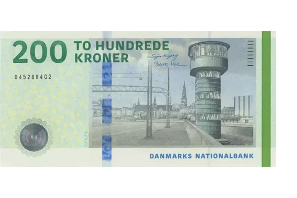 Hvad svarer en dansk 200-kroneseddel i 2023 til i 2024?